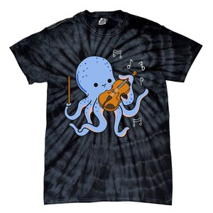 Octopus Playing Violin Tie-Dye T-Shirt