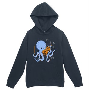 Octopus Playing Violin Urban Pullover Hoodie