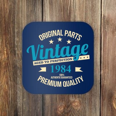 Original Parts Vintage 1984 40th Birthday Coaster