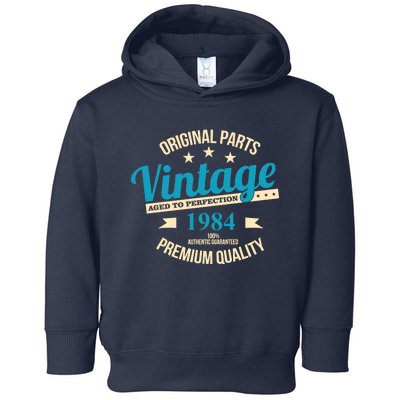 Original Parts Vintage 1984 40th Birthday Toddler Hoodie