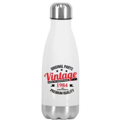 Original Parts Vintage 1984 40th Birthday Stainless Steel Insulated Water Bottle