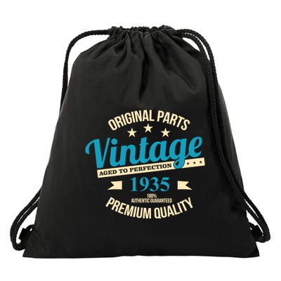 Original Parts Vintage 1935 90th Birthday Drawstring Bag