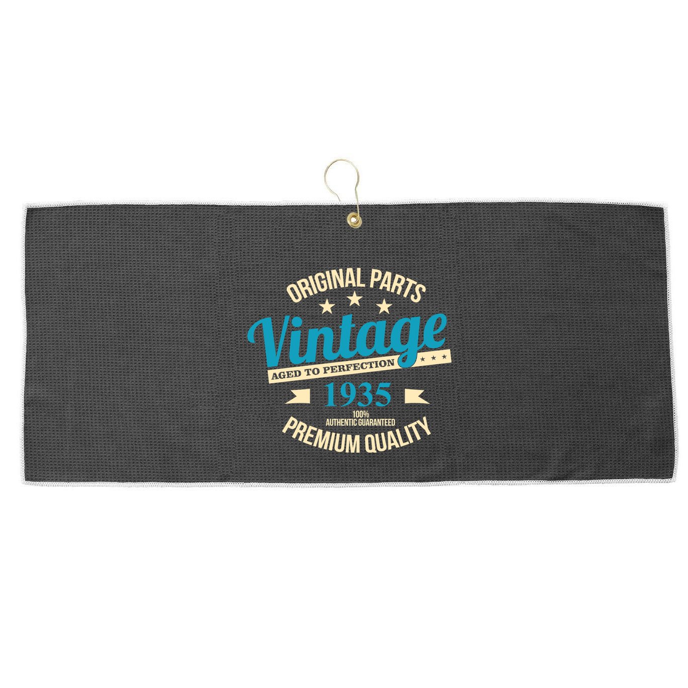 Original Parts Vintage 1935 90th Birthday Large Microfiber Waffle Golf Towel