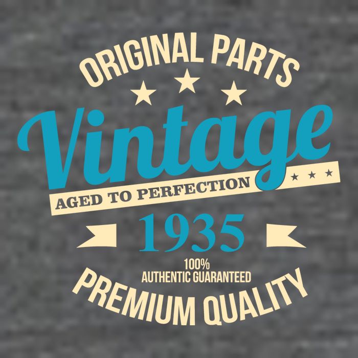 Original Parts Vintage 1935 90th Birthday Button