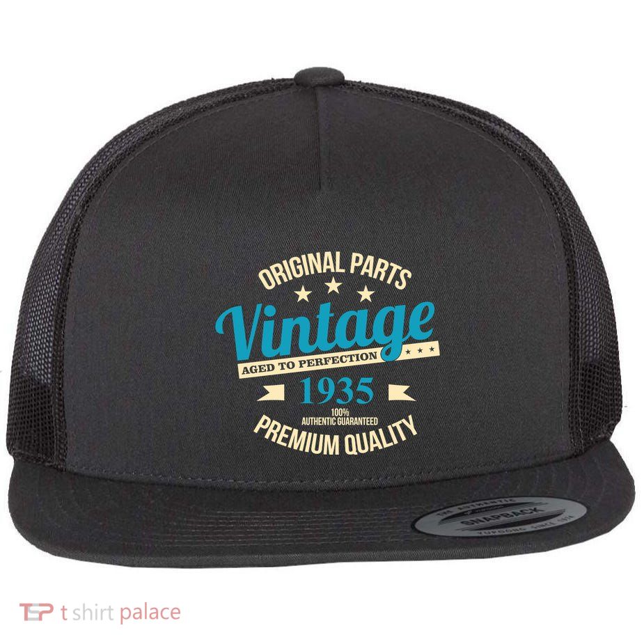 Original Parts Vintage 1935 90th Birthday Flatbill Hat