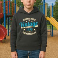 Original Parts Vintage 1935 90th Birthday Kids Hoodie