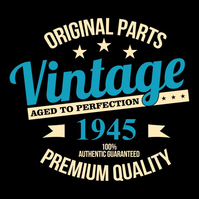 Original Parts Vintage 1945 80th Birthday Sweatshirt