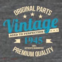 Original Parts Vintage 1945 80th Birthday Tall T-Shirt