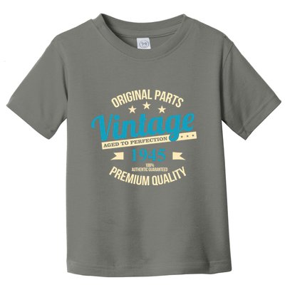 Original Parts Vintage 1945 80th Birthday Toddler T-Shirt