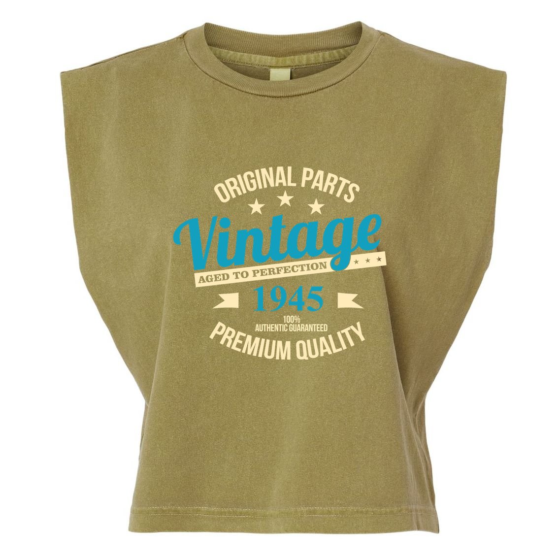 Original Parts Vintage 1945 80th Birthday Garment-Dyed Women's Muscle Tee