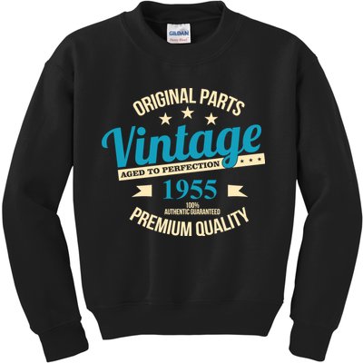 Original Parts Vintage 1955 70th Birthday Kids Sweatshirt