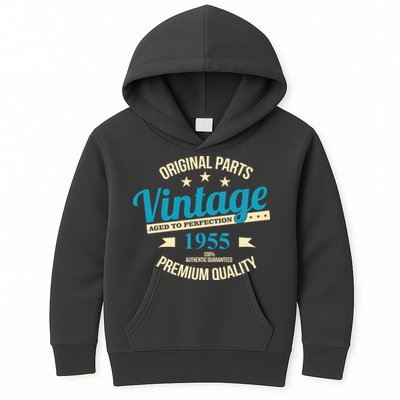 Original Parts Vintage 1955 70th Birthday Kids Hoodie