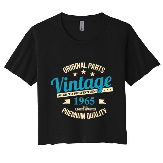 Original Parts Vintage 1965 60th Birthday Crop Top
