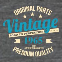 Original Parts Vintage 1965 60th Birthday Flatbill Hat