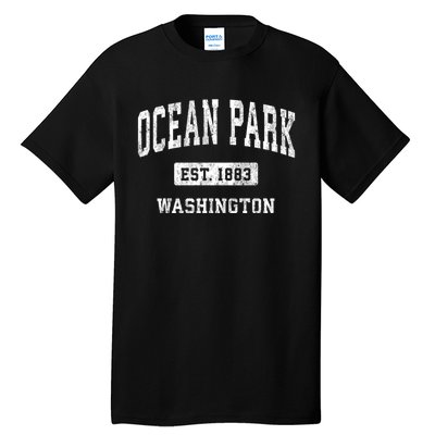 Ocean Park Washington Wa Vintage Athletic Sports Design Tall T-Shirt