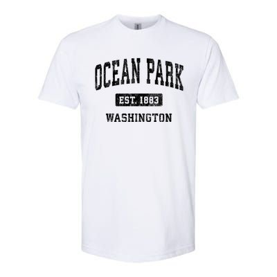 Ocean Park Washington Wa Vintage Athletic Sports Design Softstyle CVC T-Shirt