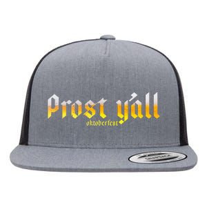 Oktoberfest Prost YAll Flat Bill Trucker Hat