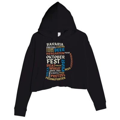 Oktoberfest Quote Beer Lover Drinking Team Crop Fleece Hoodie