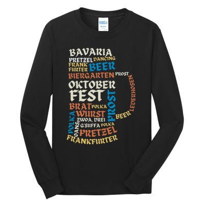 Oktoberfest Quote Beer Lover Drinking Team Tall Long Sleeve T-Shirt