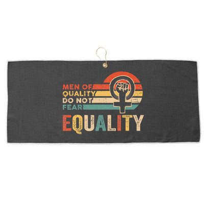 Of Quality Do Not Fear Equality Feminism Large Microfiber Waffle Golf Towel