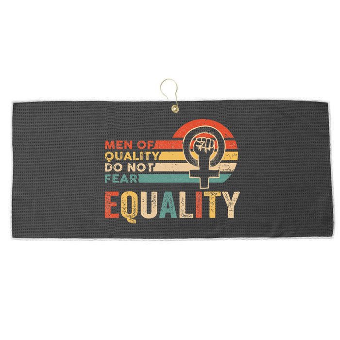 Of Quality Do Not Fear Equality Feminism Large Microfiber Waffle Golf Towel