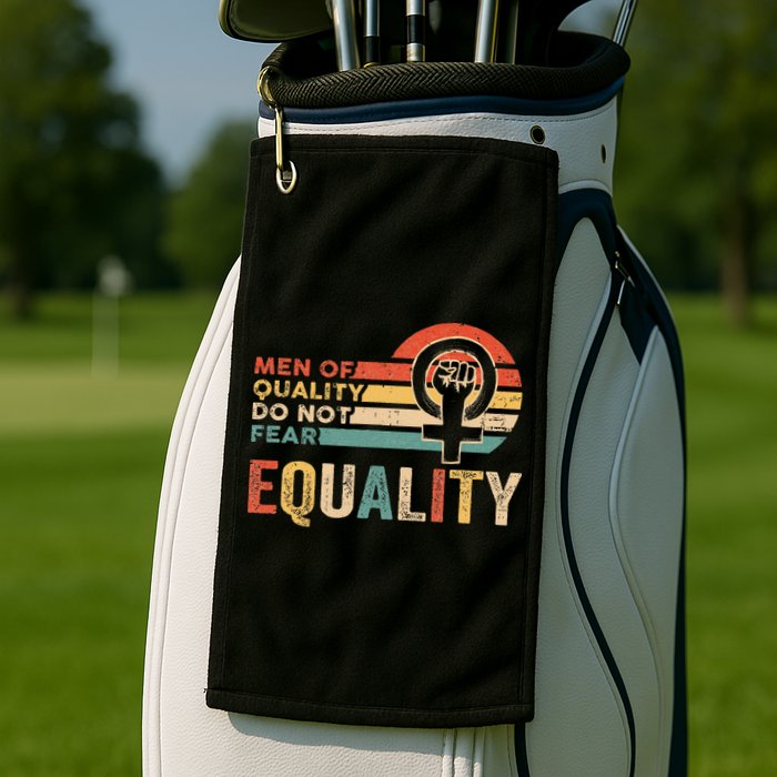 Of Quality Do Not Fear Equality Feminism Golf Towel