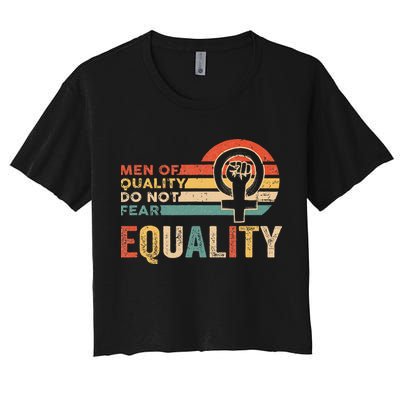 Of Quality Do Not Fear Equality Feminism Crop Top