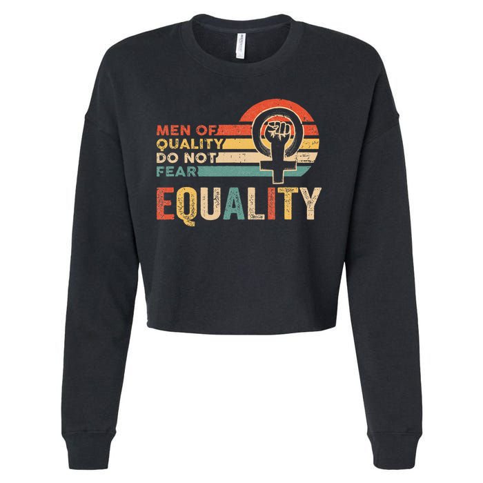 Of Quality Do Not Fear Equality Feminism Cropped Pullover Crew