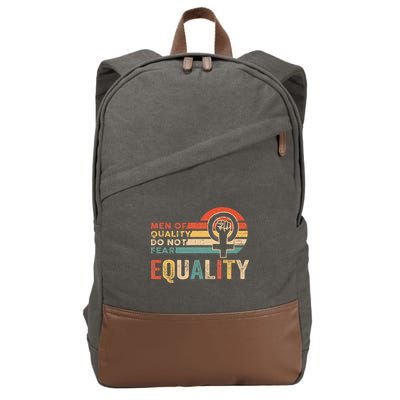Of Quality Do Not Fear Equality Feminism Cotton Canvas Backpack