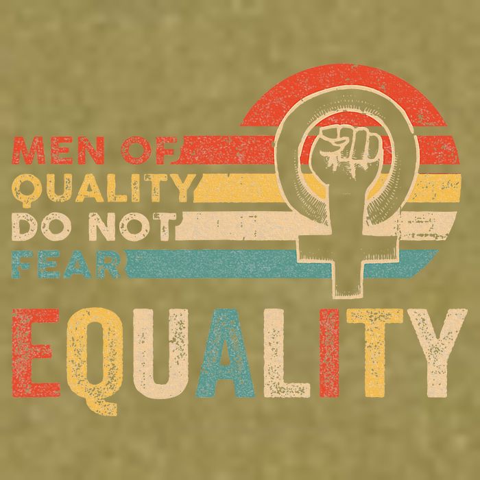 Of Quality Do Not Fear Equality Feminism Garment-Dyed Women's Muscle Tee
