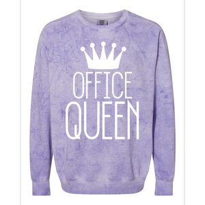 Office Queen Gift Funny Administrative Professionals Day Meaningful Gift Colorblast Crewneck Sweatshirt