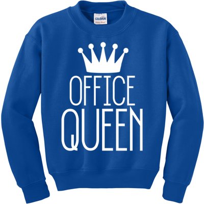 Office Queen Gift Funny Administrative Professionals Day Meaningful Gift Kids Sweatshirt