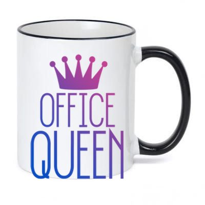 Office Queen Great Gift Funny Administrative Professionals Day Gift 11oz Black Color Changing Mug