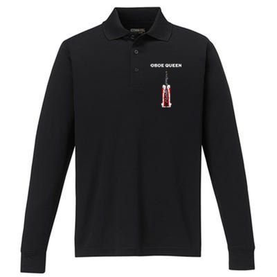 Oboe Queen Girl Oboe Oboist Oboe Performance Long Sleeve Polo