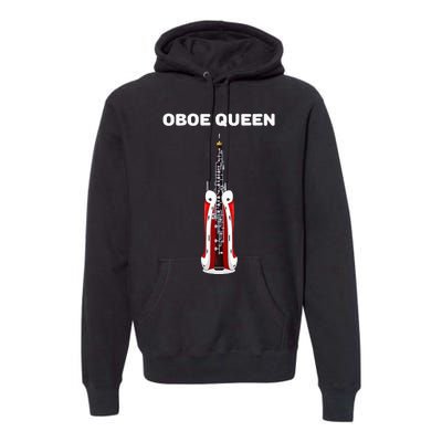 Oboe Queen Girl Oboe Oboist Oboe Premium Hoodie