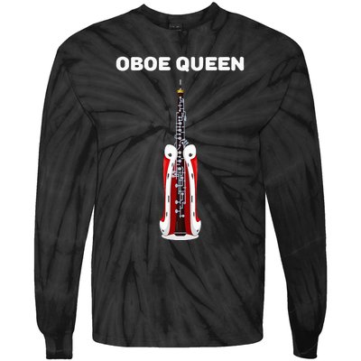 Oboe Queen Girl Oboe Oboist Oboe Tie-Dye Long Sleeve Shirt