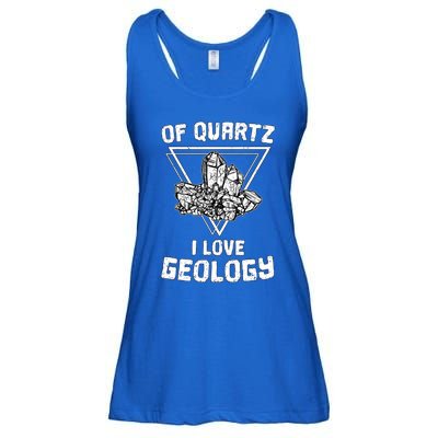 Of Quartz I Love Geology Fun Geologist Rock Collecting Gift Meaningful Gift Ladies Essential Flowy Tank