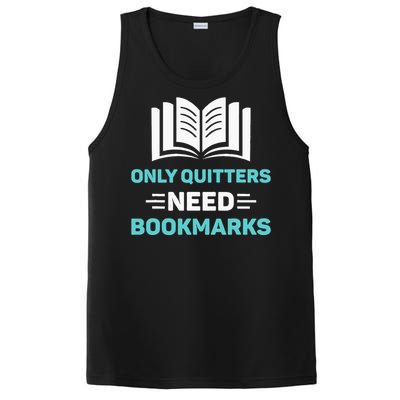 Only Quitters Need Bookmarks Book PosiCharge Competitor Tank