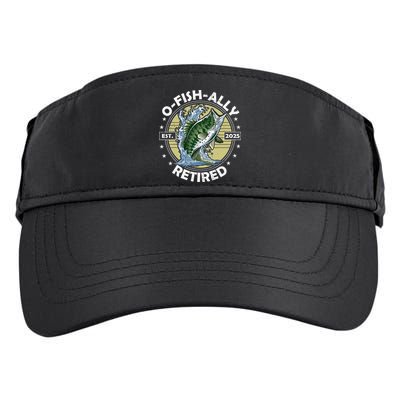 O-Fish-Ally Retired 2025 Funny Retirement Officially Adult Drive Performance Visor