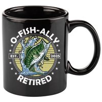 O-Fish-Ally Retired 2025 Funny Retirement Officially 11oz C Handle Ceramic Mug