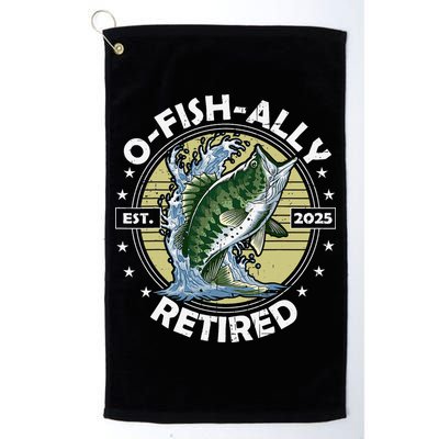 O-Fish-Ally Retired 2025 Funny Retirement Officially Golf Towel