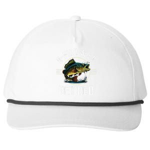 Ofishally Retired 2024 Fishing Retirement Gift Snapback Five-Panel Rope Hat