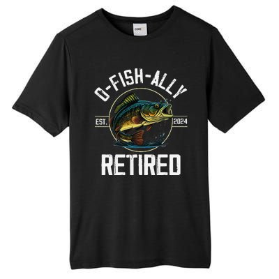 Ofishally Retired 2024 Fishing Retirement Gift Tall Fusion ChromaSoft Performance T-Shirt