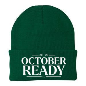 October Ready 2024 Playoff Baseball Season Knit Cap Winter Beanie