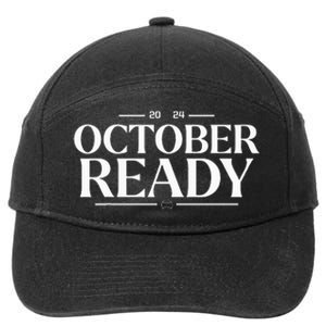 October Ready 2024 Playoff Baseball Season 7-Panel Snapback Hat