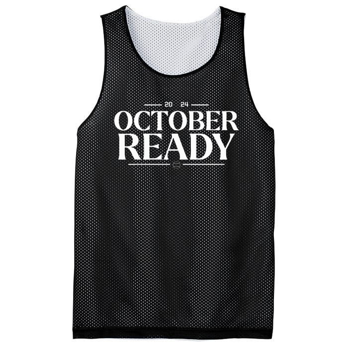 October Ready 2024 Playoff Baseball Season Mesh Reversible Basketball Jersey Tank