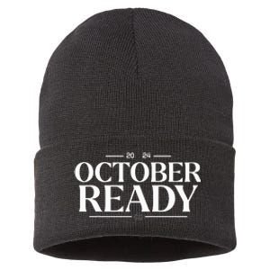 October Ready 2024 Playoff Baseball Season Sustainable Knit Beanie