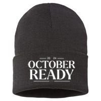 October Ready 2024 Playoff Baseball Season Sustainable Knit Beanie