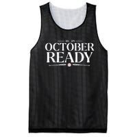 October Ready 2024 Playoff Baseball Season Mesh Reversible Basketball Jersey Tank