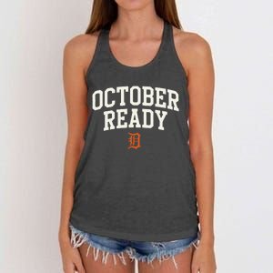 October Ready 2024 Baseball Women's Knotted Racerback Tank